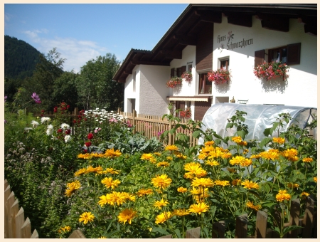 Pension Schwarzhorn mit Garten